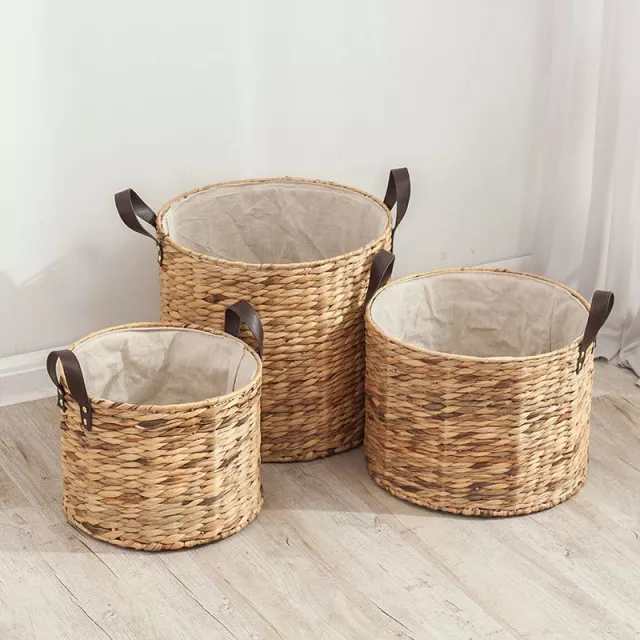 Bambu förvaringskorg 3pack